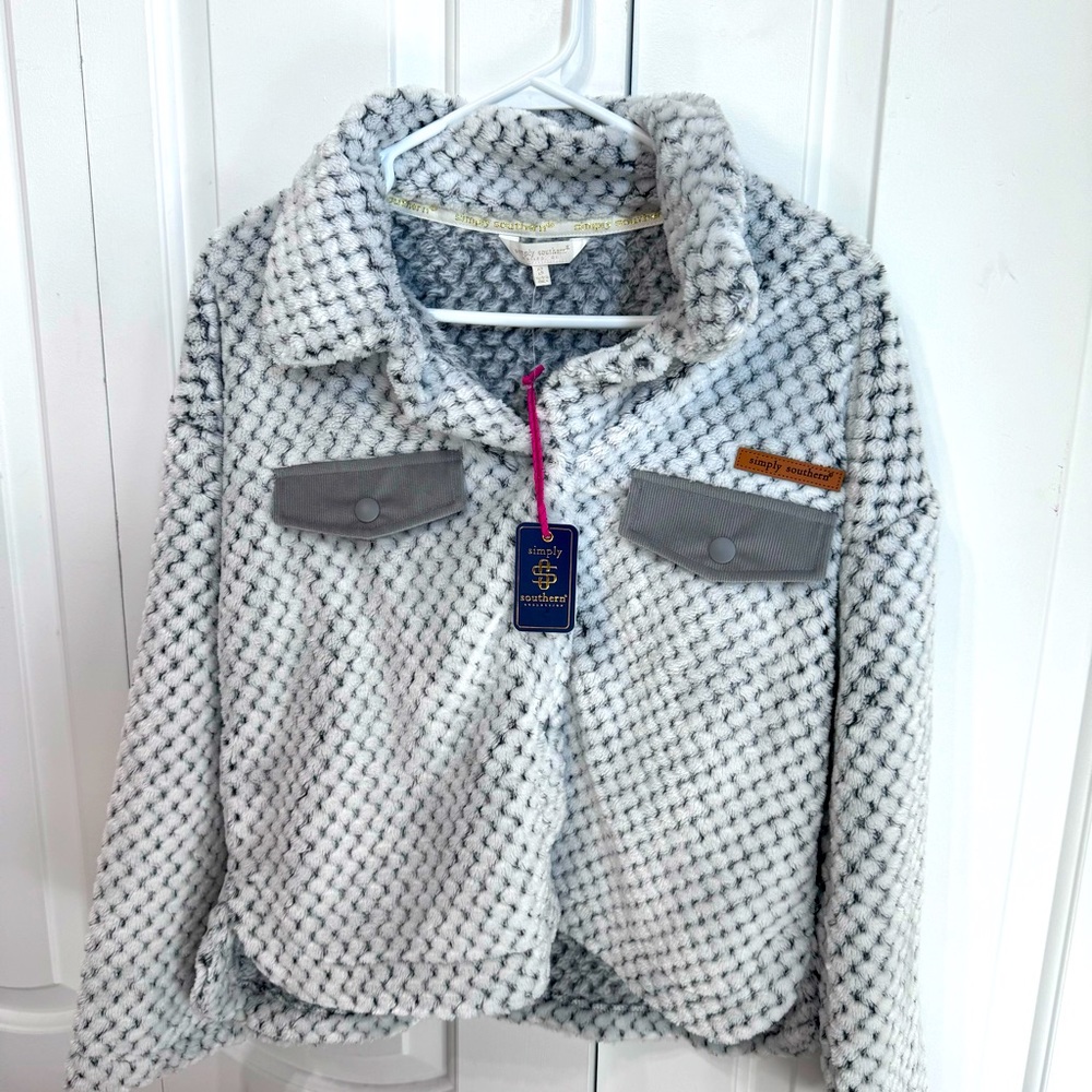 Simply Southern Simply Soft Frost Long Sleeve Sherpa Pullover| SZ Small
